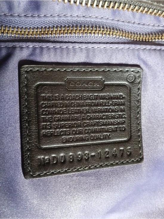 Coach Hampton Leather Lindsey satchel hang bag mahogany brown gold hardware - Picture 11 of 16